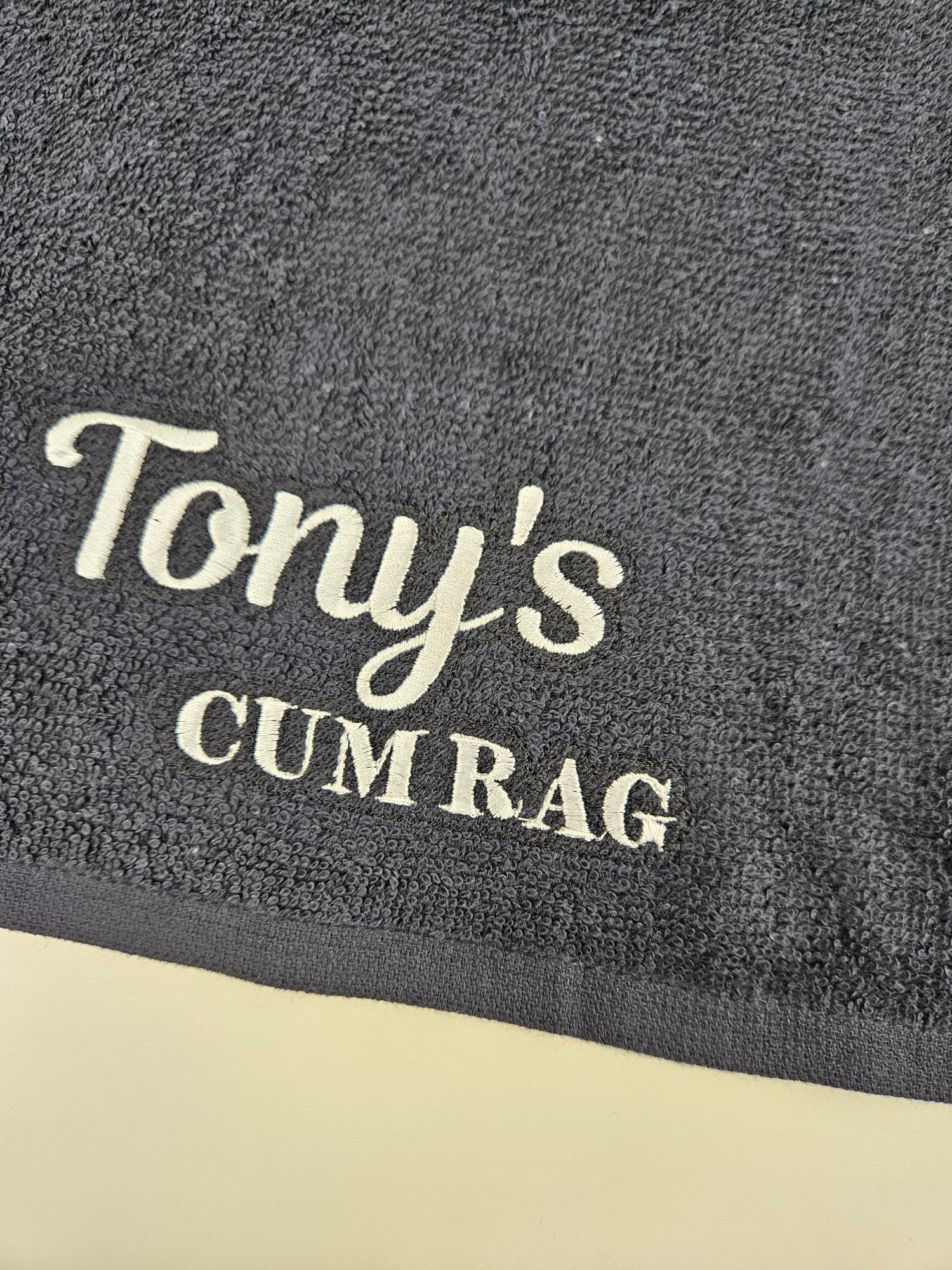 Inappropriate Gift | Personalised Cum/ Coochie / Flavour Saver Rag Towel - Standard