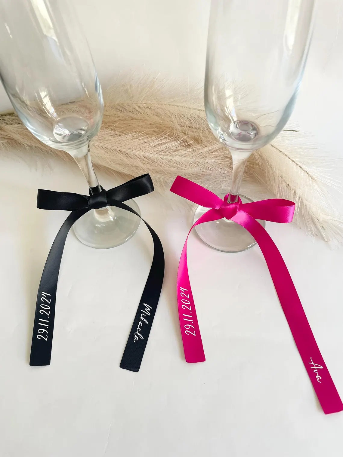 Name Ribbons | Double ended - Wedding Place Setting